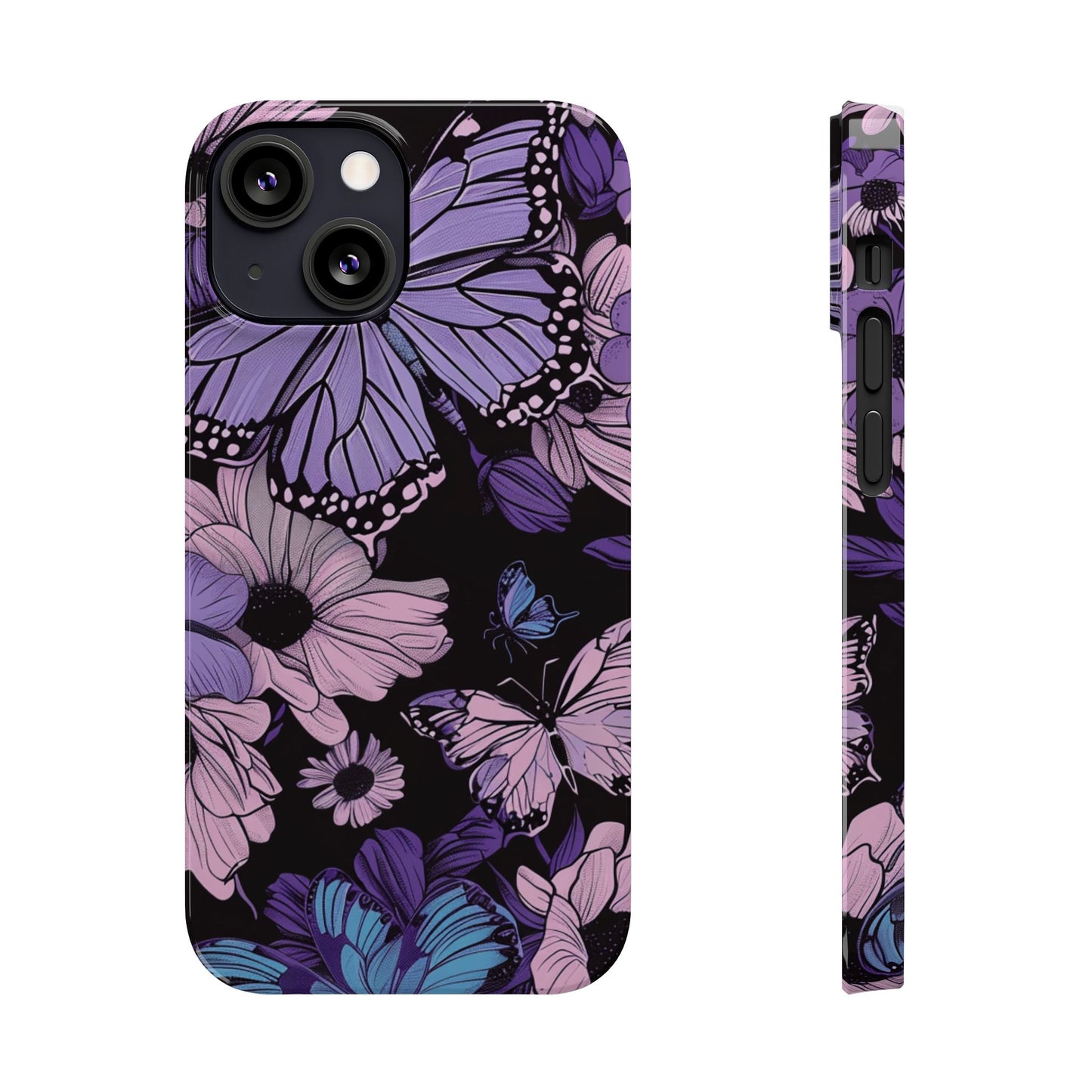 Butterfly Floral Phone Case | Slim Phone Cases for Nature Lovers, Floral Gifts, Trendy Accessories, Spring Vibes, Unique Phone Cover