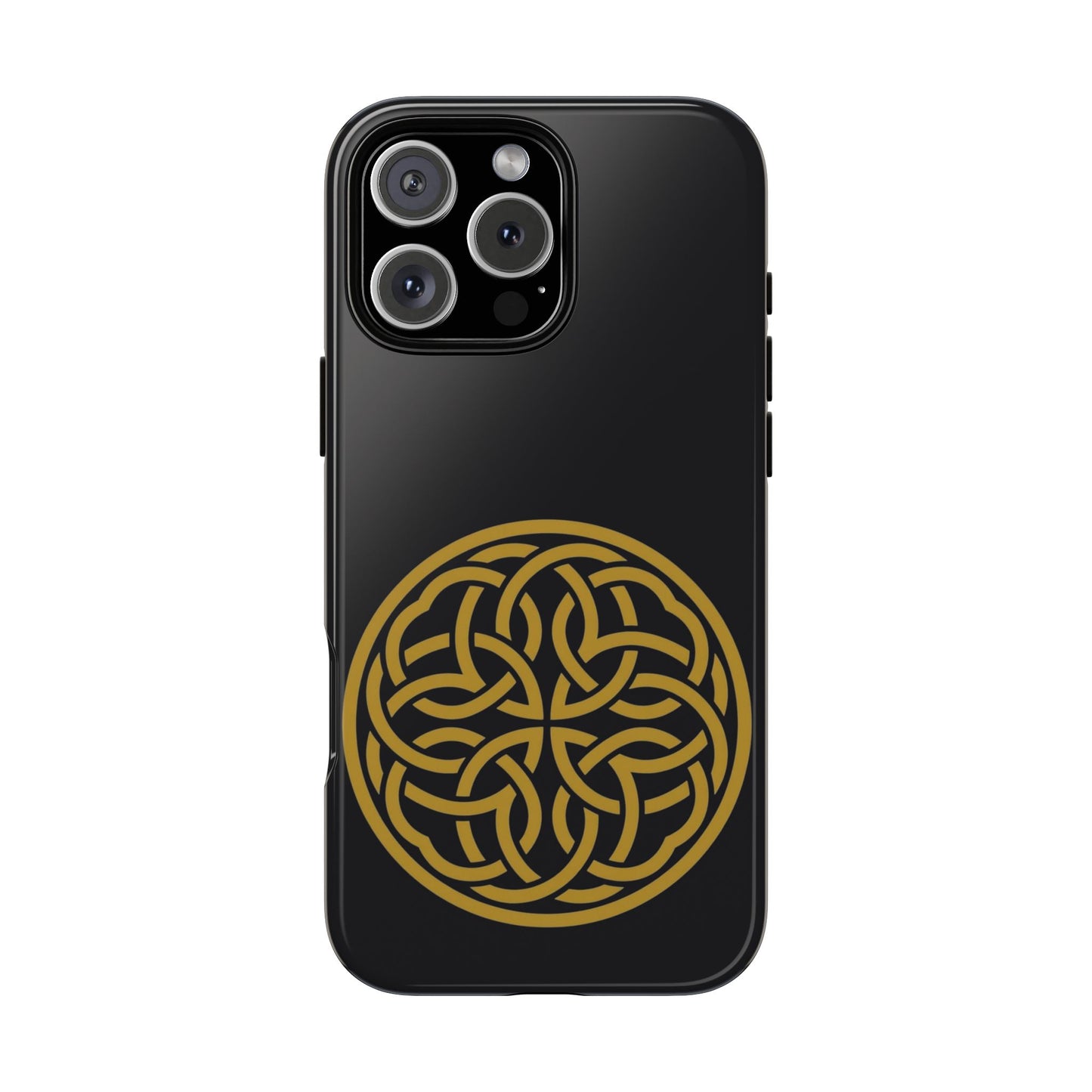 Celtic Shield Knot Tough Phone Case, Irish Medallion Symbol, Gold Celtic Knot iPhone Case, Irish Heritage Gift, Celtic Art Design