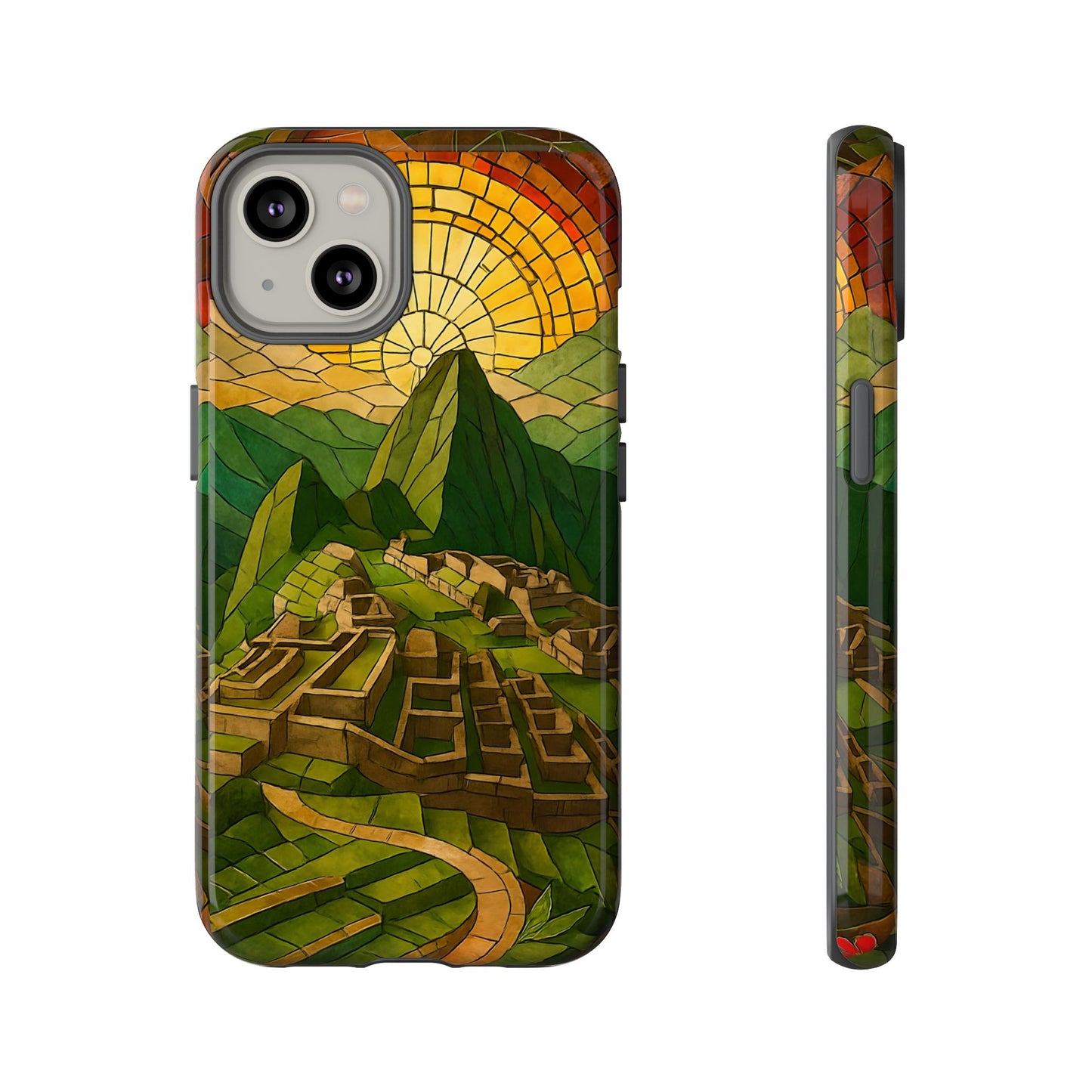 Inca Ruins Tough Phone Case - Machu Picchu Landmark Design, Historic Peru Travel Aesthetic Compatible with iPhone, Galaxy, and Google Phones