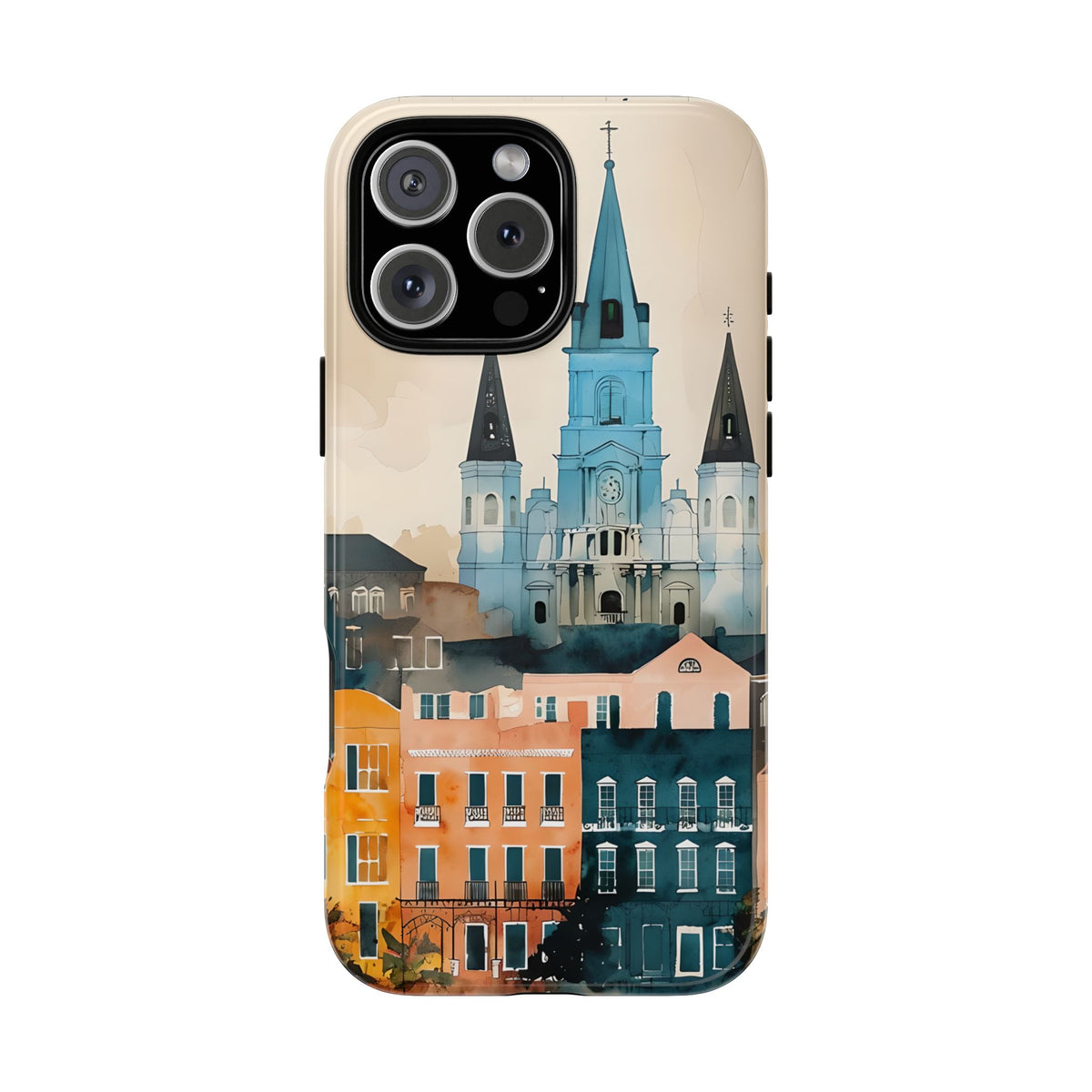 Cityscape Tough Phone Case, New Orleans Skyline, Compatible with iPhone 17, 16, 15, 14, 13, Galaxy, Google