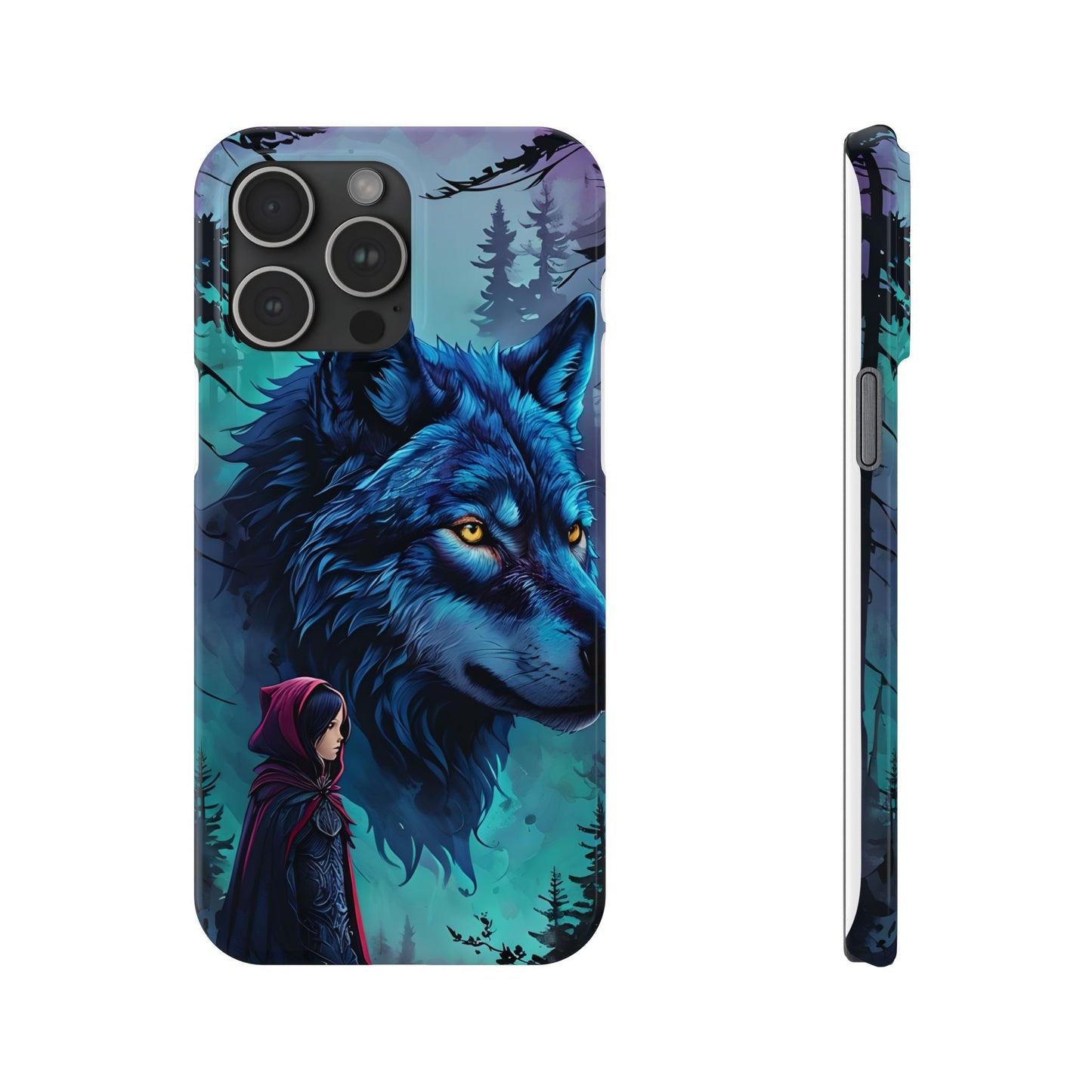 Enchanted Wolf Phone Case - Slim, Stylish Protection for Animal Lovers, Perfect for Gifts & Nature Enthusiasts, Unique Art Design