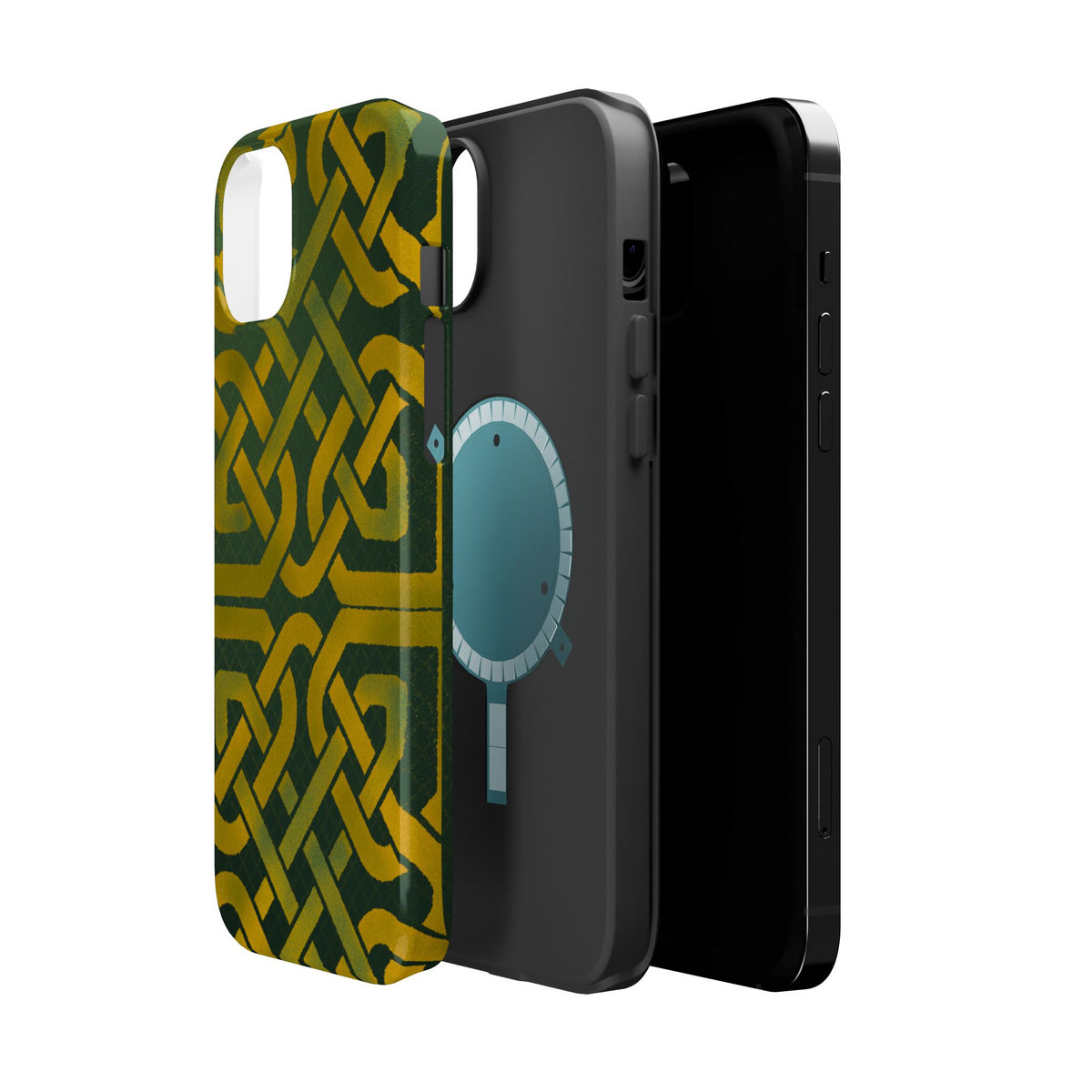 Celtic Knot Magnetic Phone Case, Irish Heritage Pattern Phone Cover, Celtic Art Design, Irish Culture Gift Compatible with iPhone