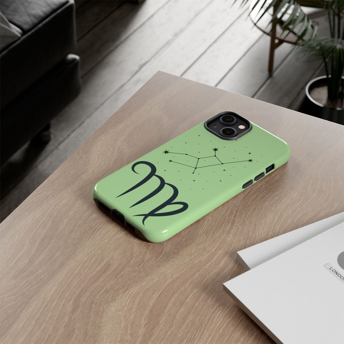 Virgo Zodiac Tough Phone Case, Astrology, Celestial Star Sign Cover, Compatible with iPhone, Galaxy, Pixel