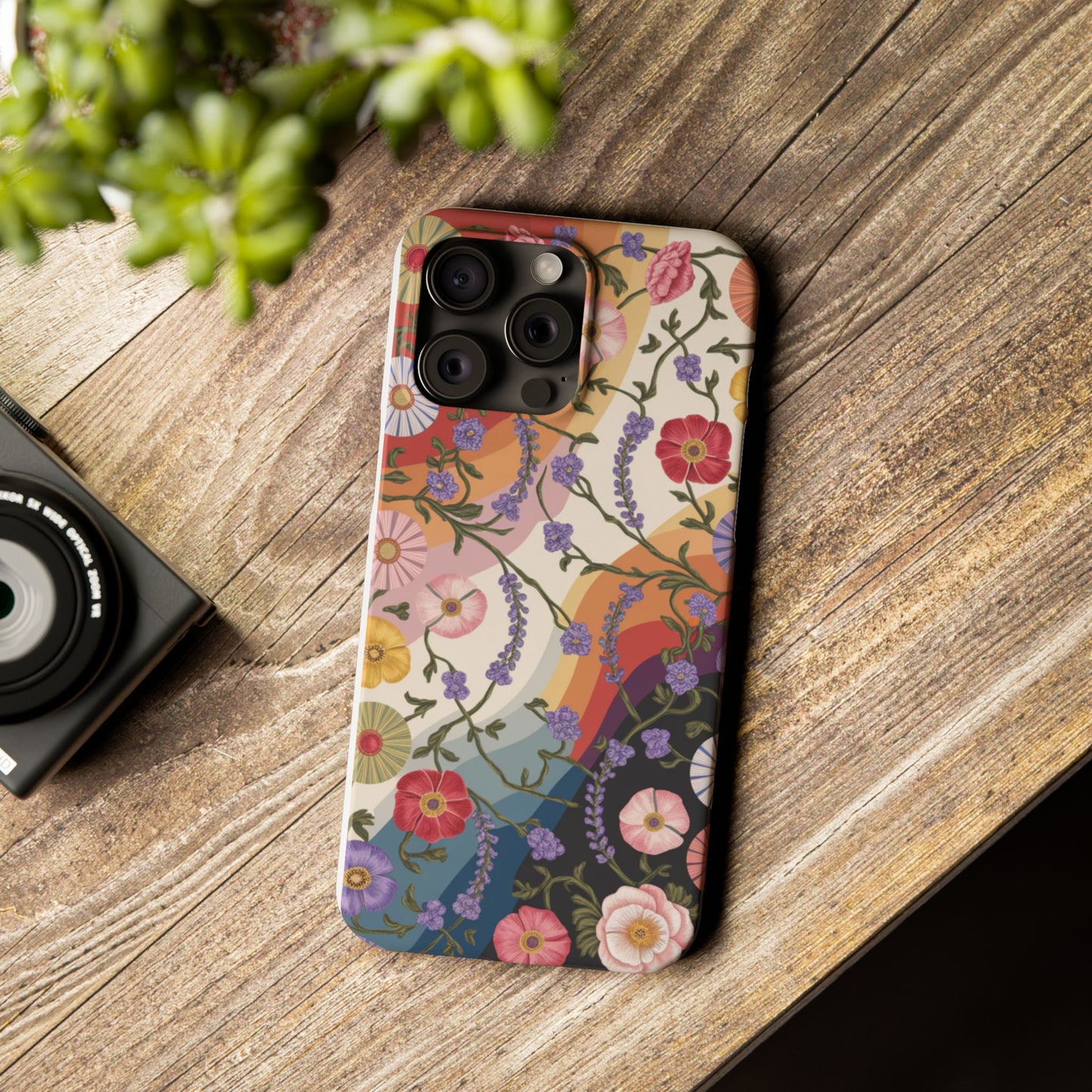 Floral Blossom Phone Case - Slim Case for Flower Lovers, Smartphone Cover, Gift for Her, Trendy Floral Design, Boho Chic Accessory