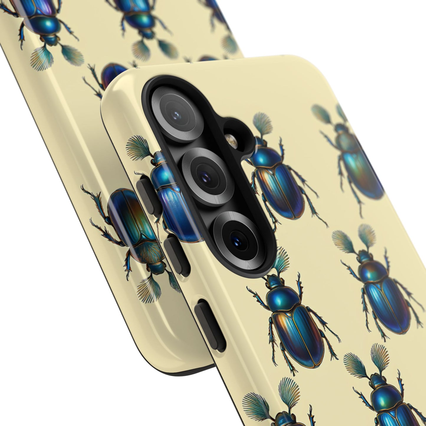 Beetle Tough Phone Case - Nature-Inspired Insect Art, Vintage Bug Pattern Design, Compatible with iPhone, Galaxy, and Google Phones