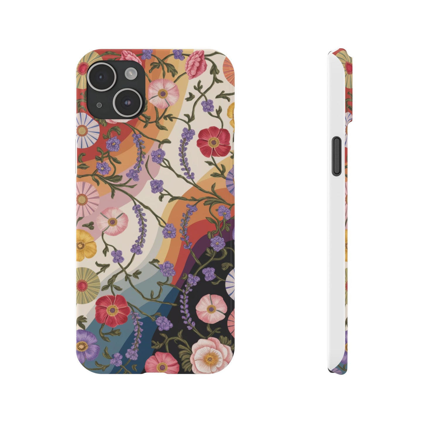 Floral Blossom Phone Case - Slim Case for Flower Lovers, Smartphone Cover, Gift for Her, Trendy Floral Design, Boho Chic Accessory