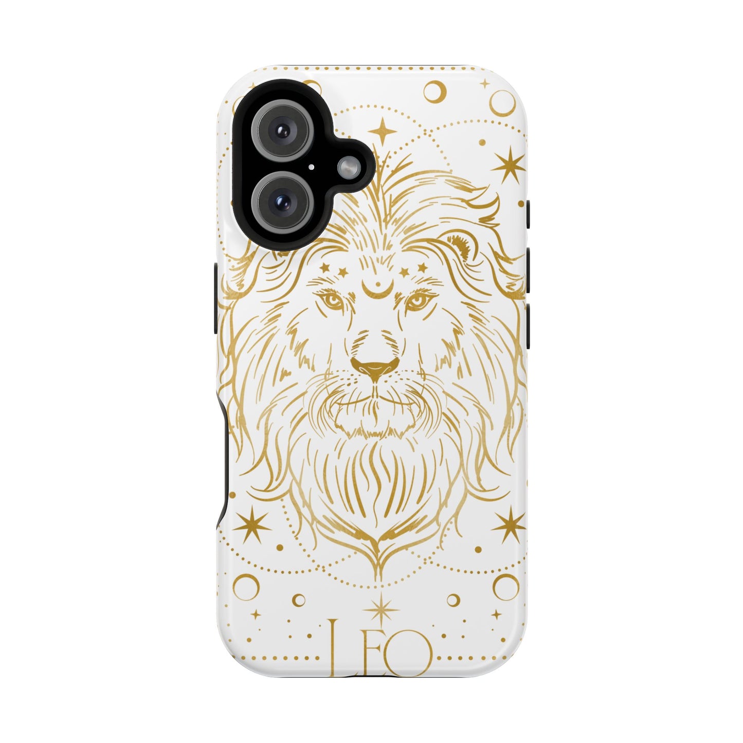 Leo Zodiac Magnetic Phone Case, Astrology Gift for Her, Celestial Star Sign Cover, Compatible with iPhone 17, 16, 15, 14, 13