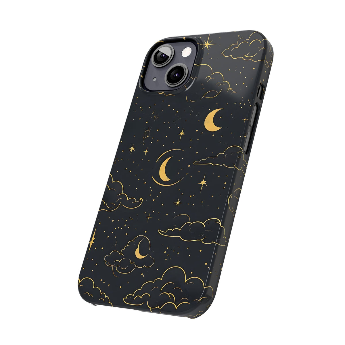 Celestial Slim Phone Case, Starry Night Design, Compatible with iPhone 17, 16, 15, 14, 13, 12, 11