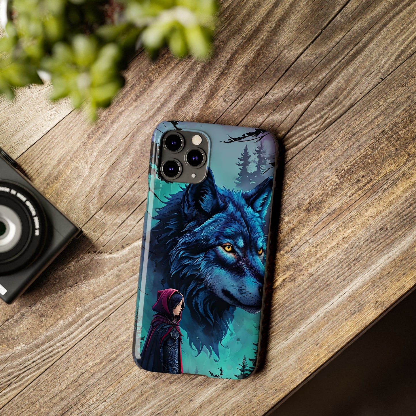 Enchanted Wolf Phone Case - Slim, Stylish Protection for Animal Lovers, Perfect for Gifts & Nature Enthusiasts, Unique Art Design
