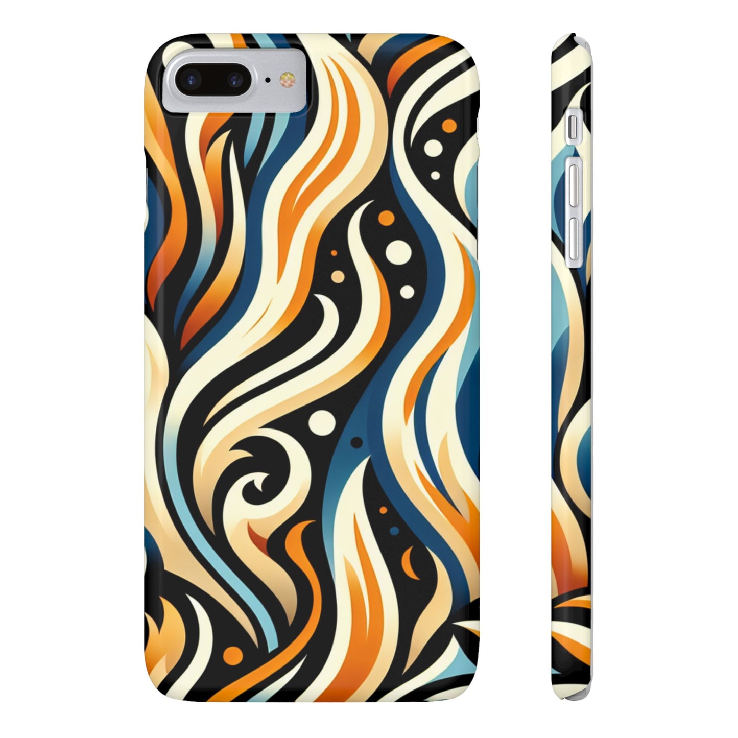 Stylish Slim Phone Cases with Bold Abstract Design, Phone Accessories, Trendy Gift, Unique Art, Colorful Protective Cover