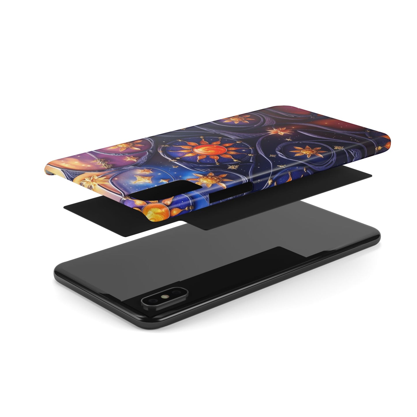 Celestial Slim Phone Cases, Starry Sky Phone Cover, Zodiac Design, Astrology Gift, Cosmic Phone Accessories