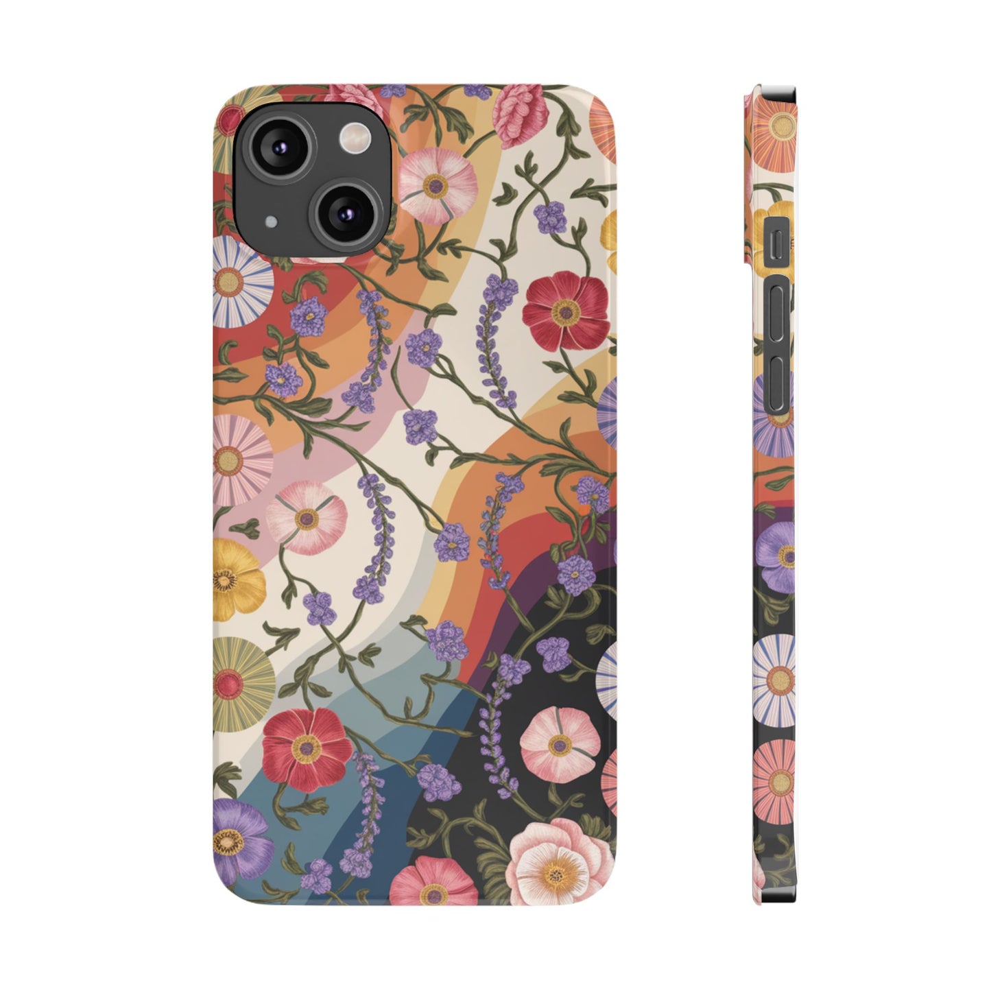 Floral Blossom Phone Case - Slim Case for Flower Lovers, Smartphone Cover, Gift for Her, Trendy Floral Design, Boho Chic Accessory
