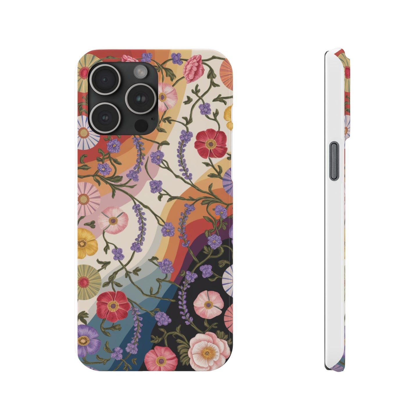 Floral Blossom Phone Case - Slim Case for Flower Lovers, Smartphone Cover, Gift for Her, Trendy Floral Design, Boho Chic Accessory