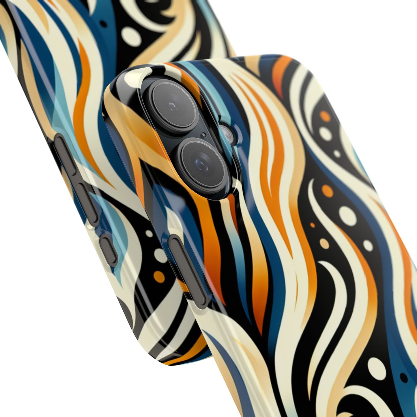 Stylish Slim Phone Cases with Bold Abstract Design, Phone Accessories, Trendy Gift, Unique Art, Colorful Protective Cover