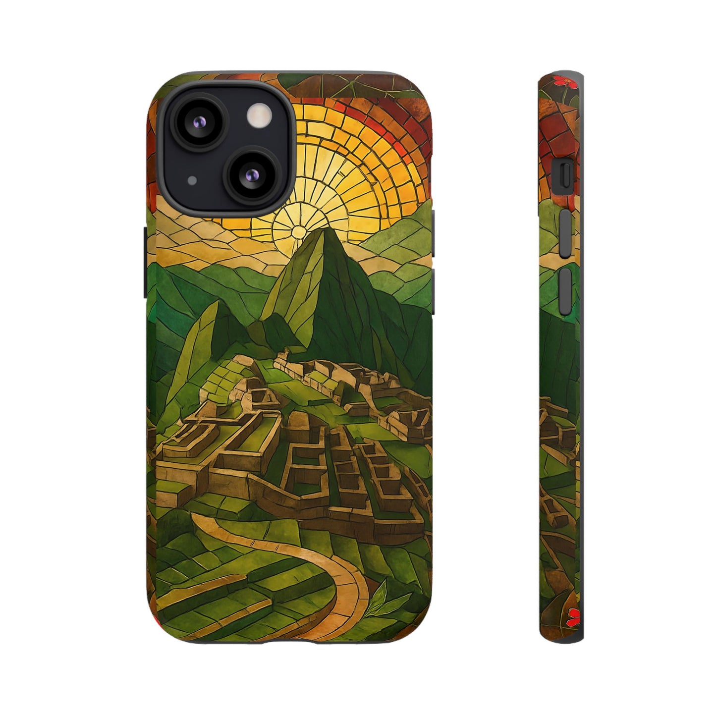 Inca Ruins Tough Phone Case - Machu Picchu Landmark Design, Historic Peru Travel Aesthetic Compatible with iPhone, Galaxy, and Google Phones