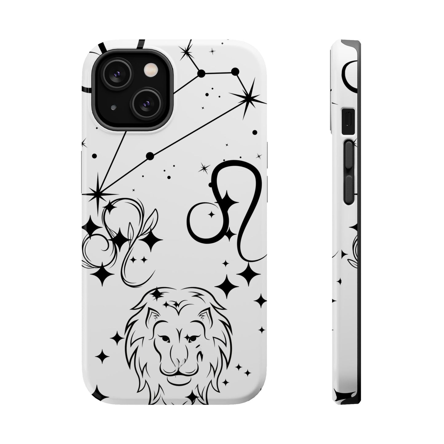 Leo Zodiac Magnetic Phone Case, Astrology Gift for Her, Celestial Star Sign Cover, Compatible with iPhone 17, 16, 15, 14, 13