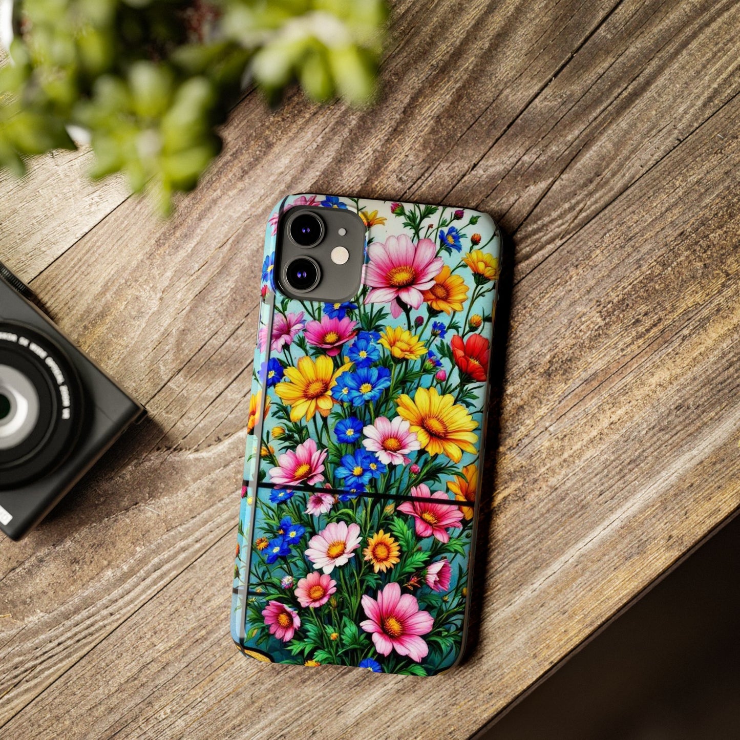 Vibrant Floral Slim Phone Cases | Cute Phone Cover Gifts for Nature Lovers, Spring Decor, Birthday or Holiday Gifts, Flower Design