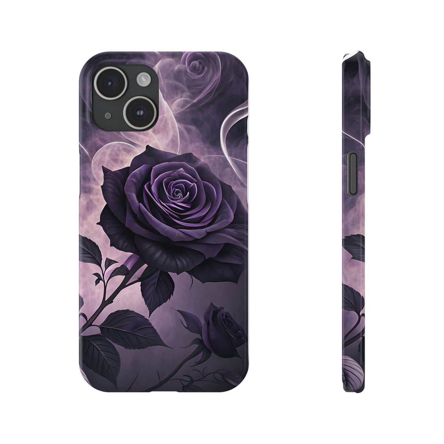 Elegant Purple Rose Phone Cases, Stylish Slim Cases for Flower Lovers, Floral Accessories, Birthday Gifts, Unique Phone Covers