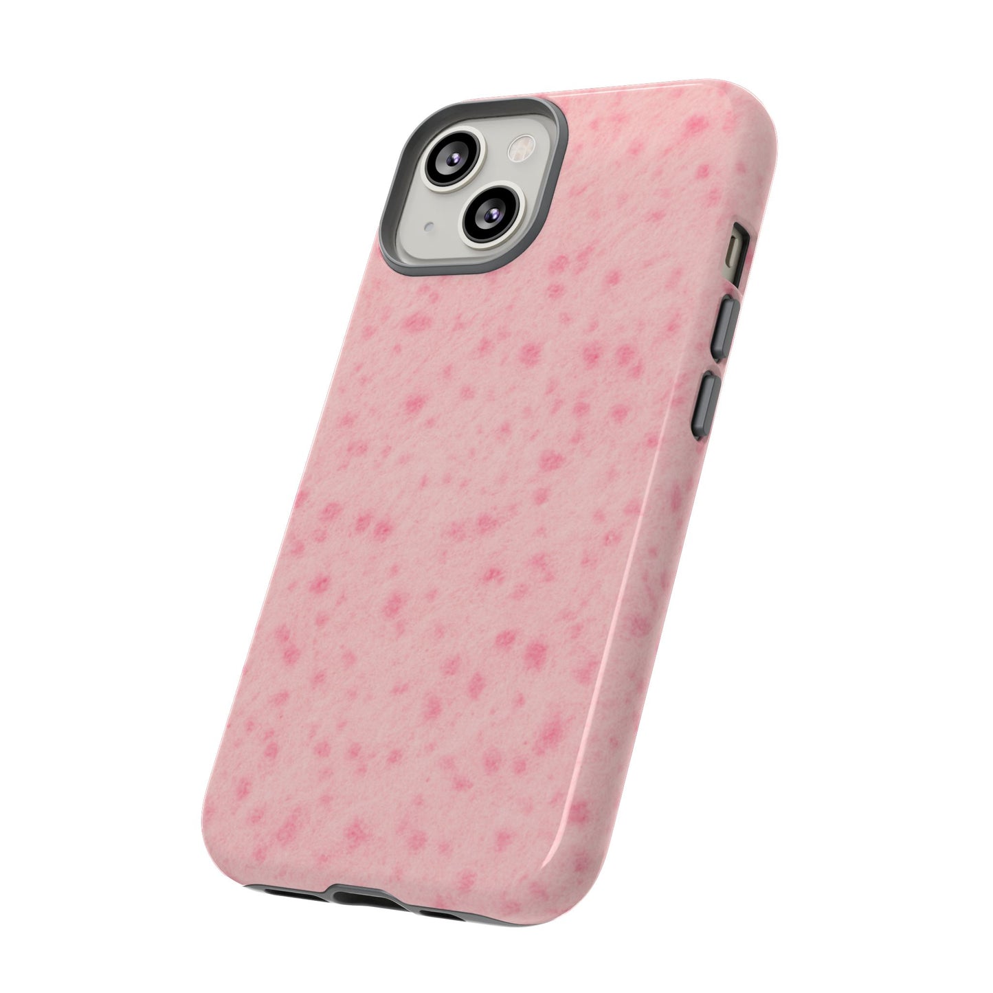 Axolotl Print Tough Phone Case, Animal Print, Protective Faux Skin Style Cover Compatible with iPhone 17, 16, 15, 14, 13, Galaxy, Google