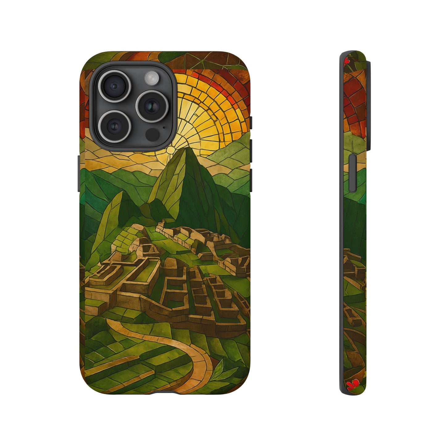 Inca Ruins Tough Phone Case - Machu Picchu Landmark Design, Historic Peru Travel Aesthetic Compatible with iPhone, Galaxy, and Google Phones