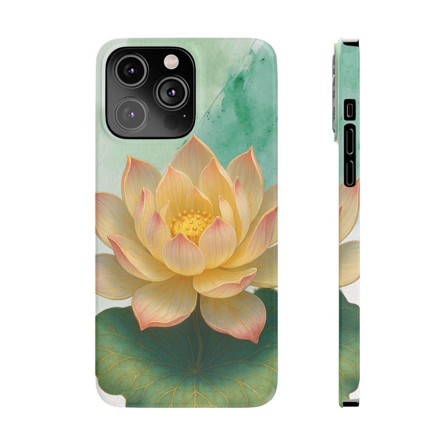 Lotus Blossom Slim Phone Cases, Floral Phone Covers, Nature-Inspired Accessories, Perfect Gift for Garden Lovers, Birthday Present