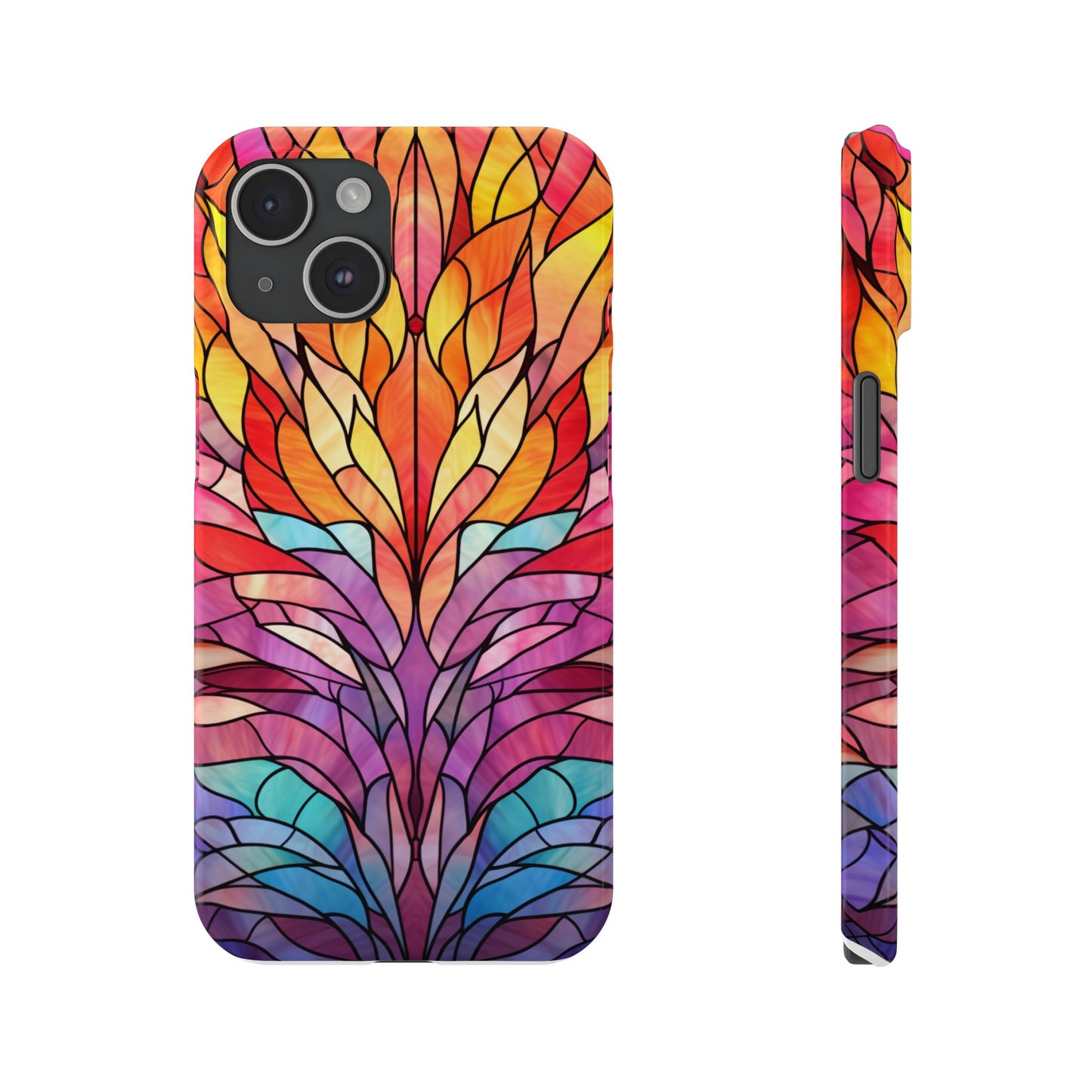 Vibrant Floral Slim Phone Cases, Colorful Smartphone Cover, Artistic Phone Skin, Unique Gift for Her, Nature-Inspired Accessory