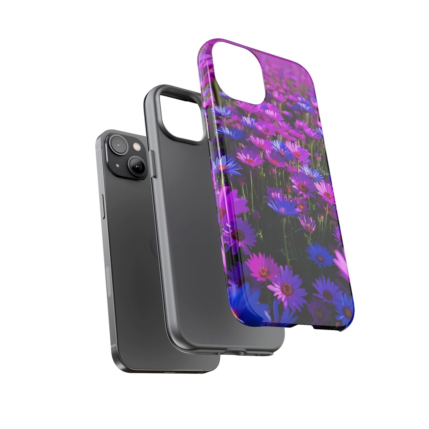 Wildflower Meadow Phone Case, Colorful Floral Garden Aesthetic, Vibrant Tough Phone Case, Compatible with iPhone, Galaxy, Google