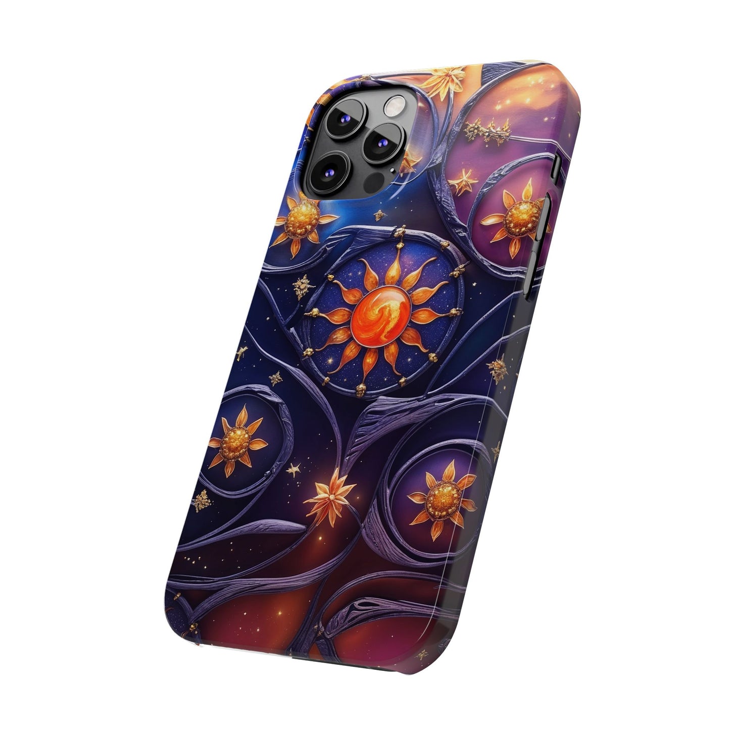 Celestial Slim Phone Cases, Starry Sky Phone Cover, Zodiac Design, Astrology Gift, Cosmic Phone Accessories