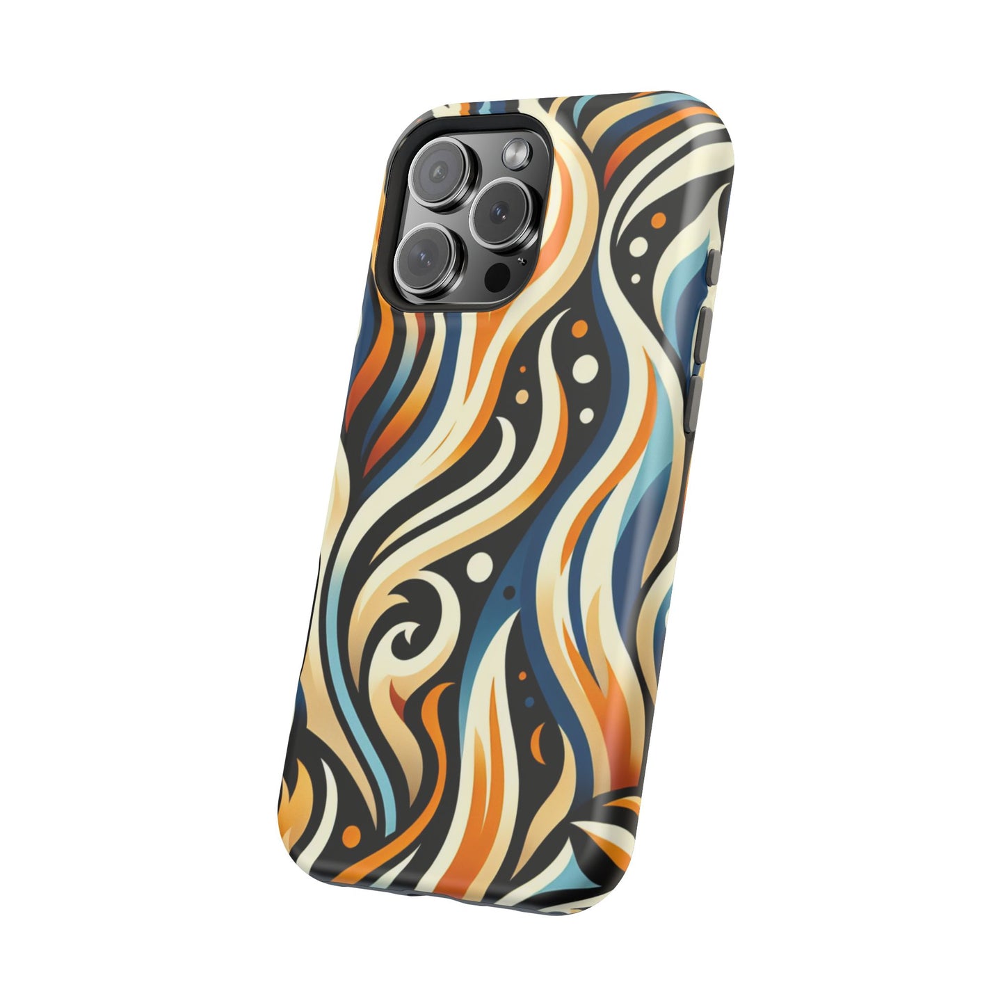 Magnetic Phone Case with Vibrant Abstract Design, Protective Cases for Adults, Trendy Tech Accessories, Gift for Her, Fashionable [...]