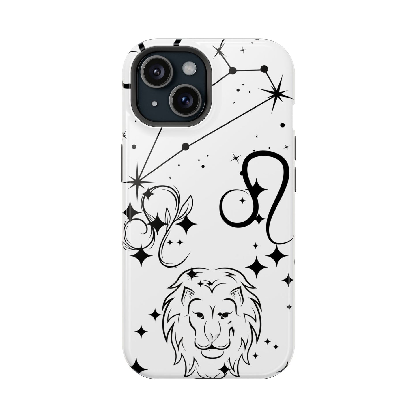 Leo Zodiac Magnetic Phone Case, Astrology Gift for Her, Celestial Star Sign Cover, Compatible with iPhone 17, 16, 15, 14, 13