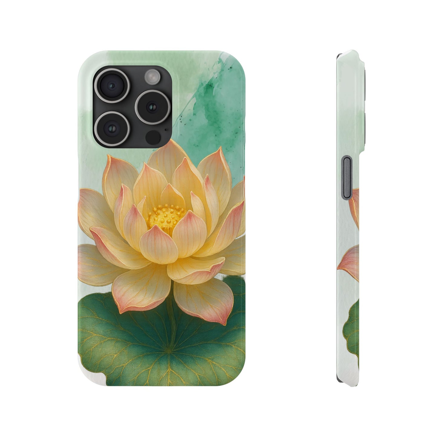 Lotus Blossom Slim Phone Cases, Floral Phone Covers, Nature-Inspired Accessories, Perfect Gift for Garden Lovers, Birthday Present