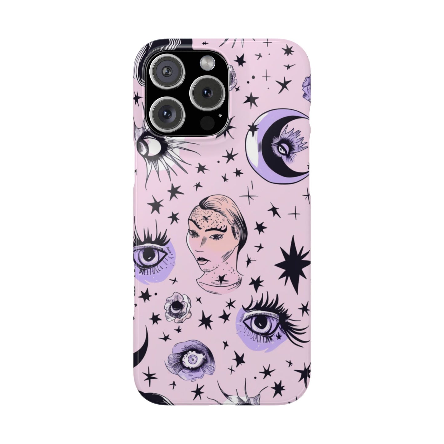 Celestial Slim Phone Cases - Stylish Cosmic Design, Personalized Phone Protectors, Astrology Gifts, Unique Phone Accessories, Moon & Stars