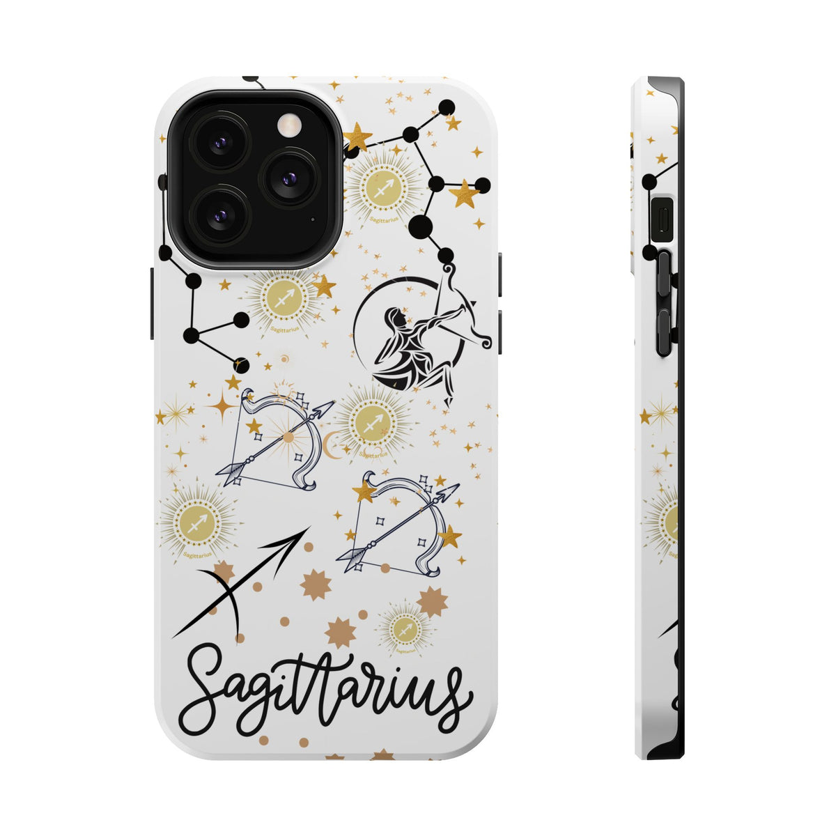 Sagittarius Zodiac Magnetic Phone Case, Astrology Gift for Her, Celestial Star Sign Cover, Compatible with iPhone 17, 16, 15, 14, 13