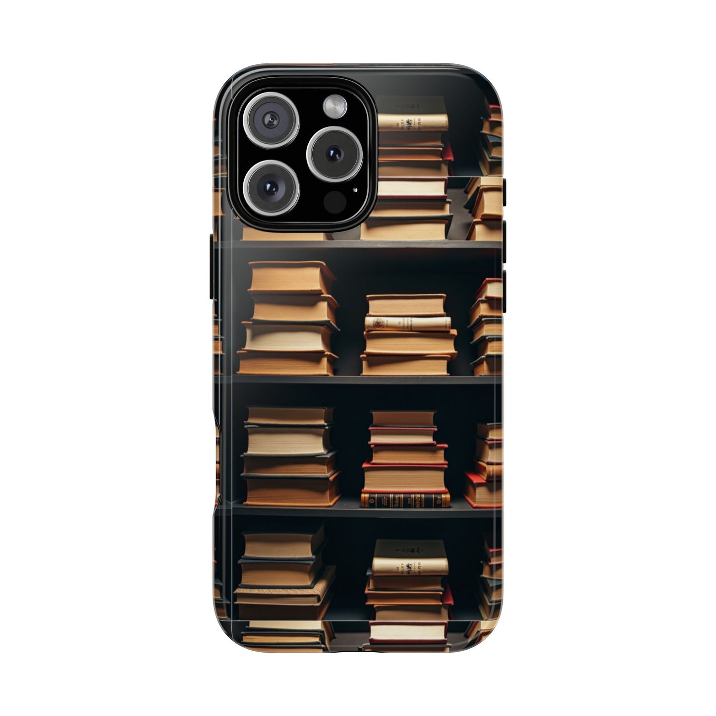 Book Lover Phone Case, Bookworm Gift, Literary Tough Case, Book Lover Accessory, Candlelit Library Vibes Literary Phone Cover, Reading Gift