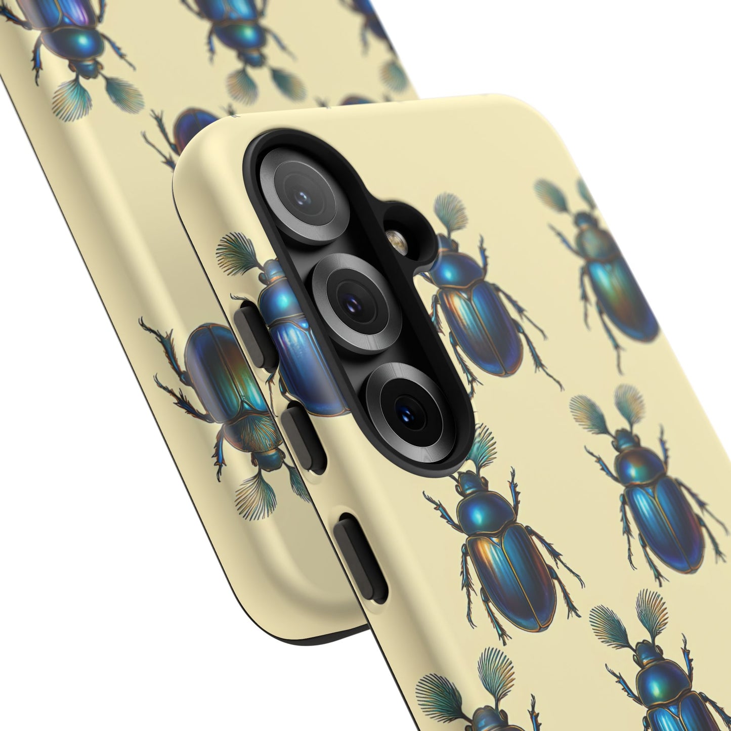 Beetle Tough Phone Case - Nature-Inspired Insect Art, Vintage Bug Pattern Design, Compatible with iPhone, Galaxy, and Google Phones