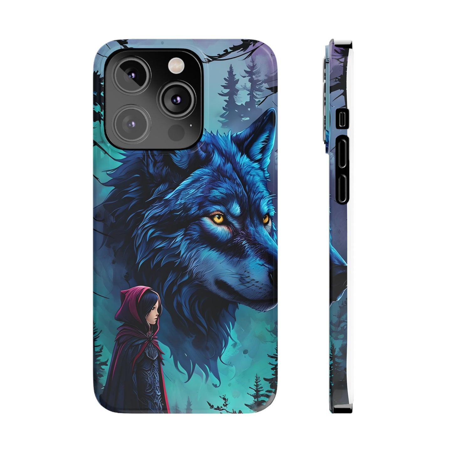 Enchanted Wolf Phone Case - Slim, Stylish Protection for Animal Lovers, Perfect for Gifts & Nature Enthusiasts, Unique Art Design