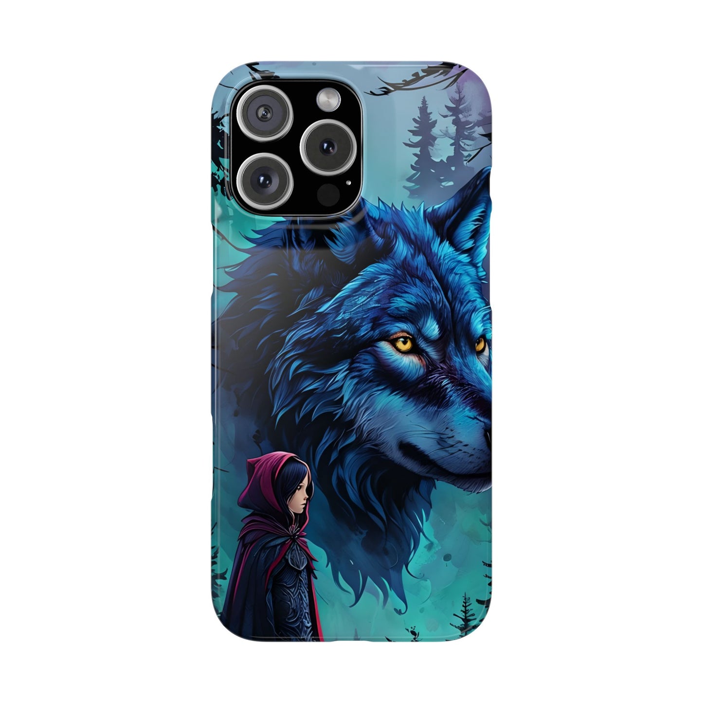 Enchanted Wolf Phone Case - Slim, Stylish Protection for Animal Lovers, Perfect for Gifts & Nature Enthusiasts, Unique Art Design