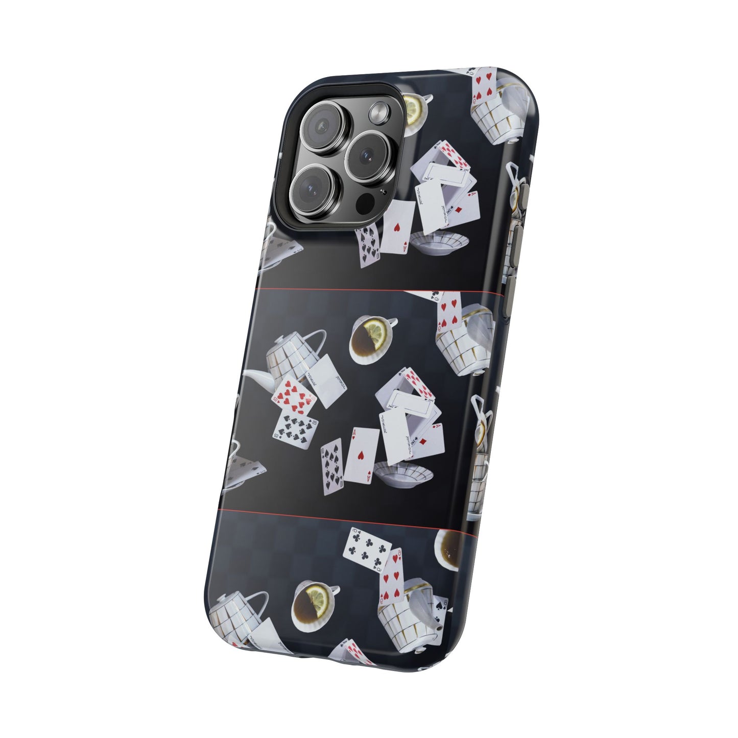 Alice in Wonderland Magnetic Phone Case, Mad Hatter Tea Party Phone Cover, Compatible with iPhone 17, 16, 15, 14, 13