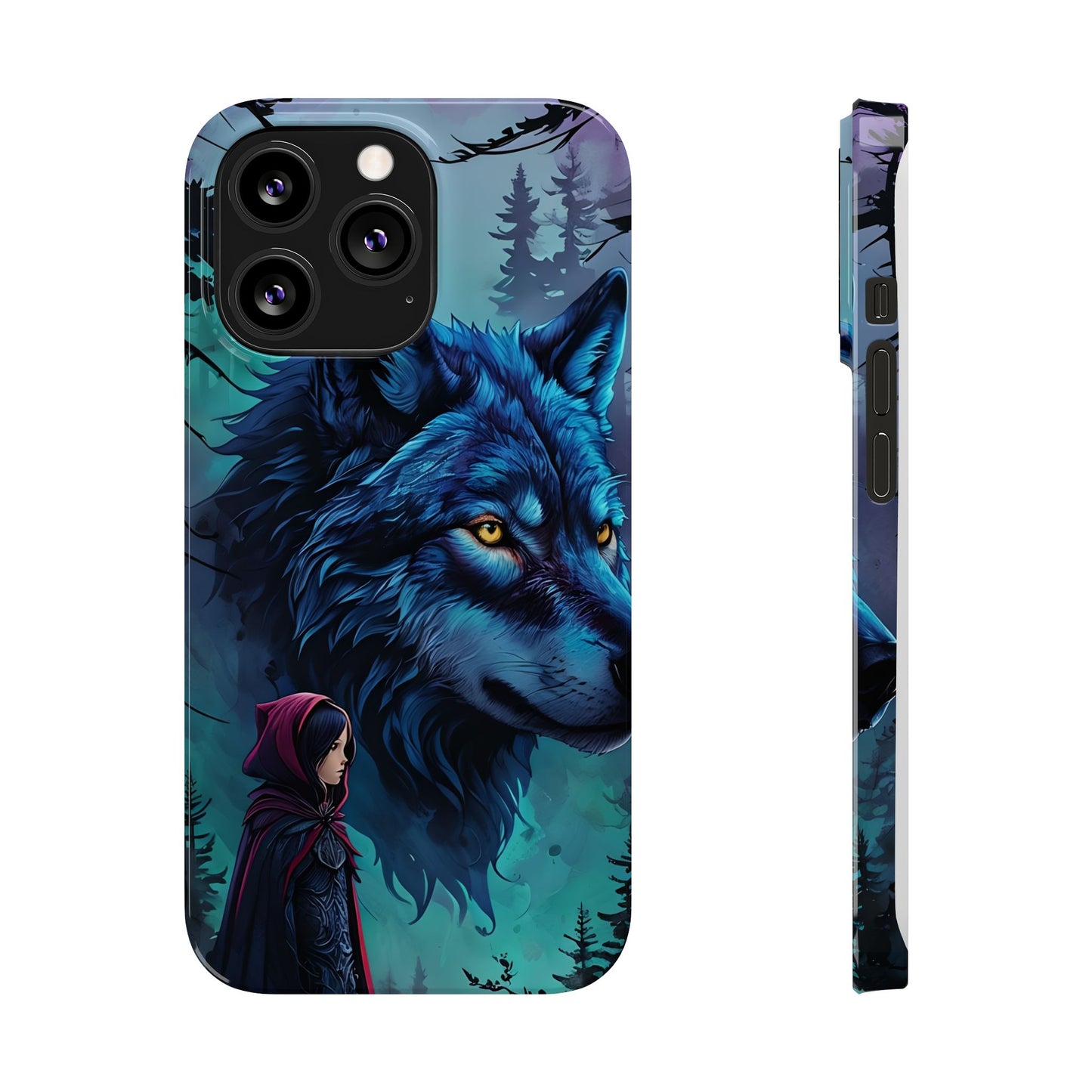 Enchanted Wolf Phone Case - Slim, Stylish Protection for Animal Lovers, Perfect for Gifts & Nature Enthusiasts, Unique Art Design