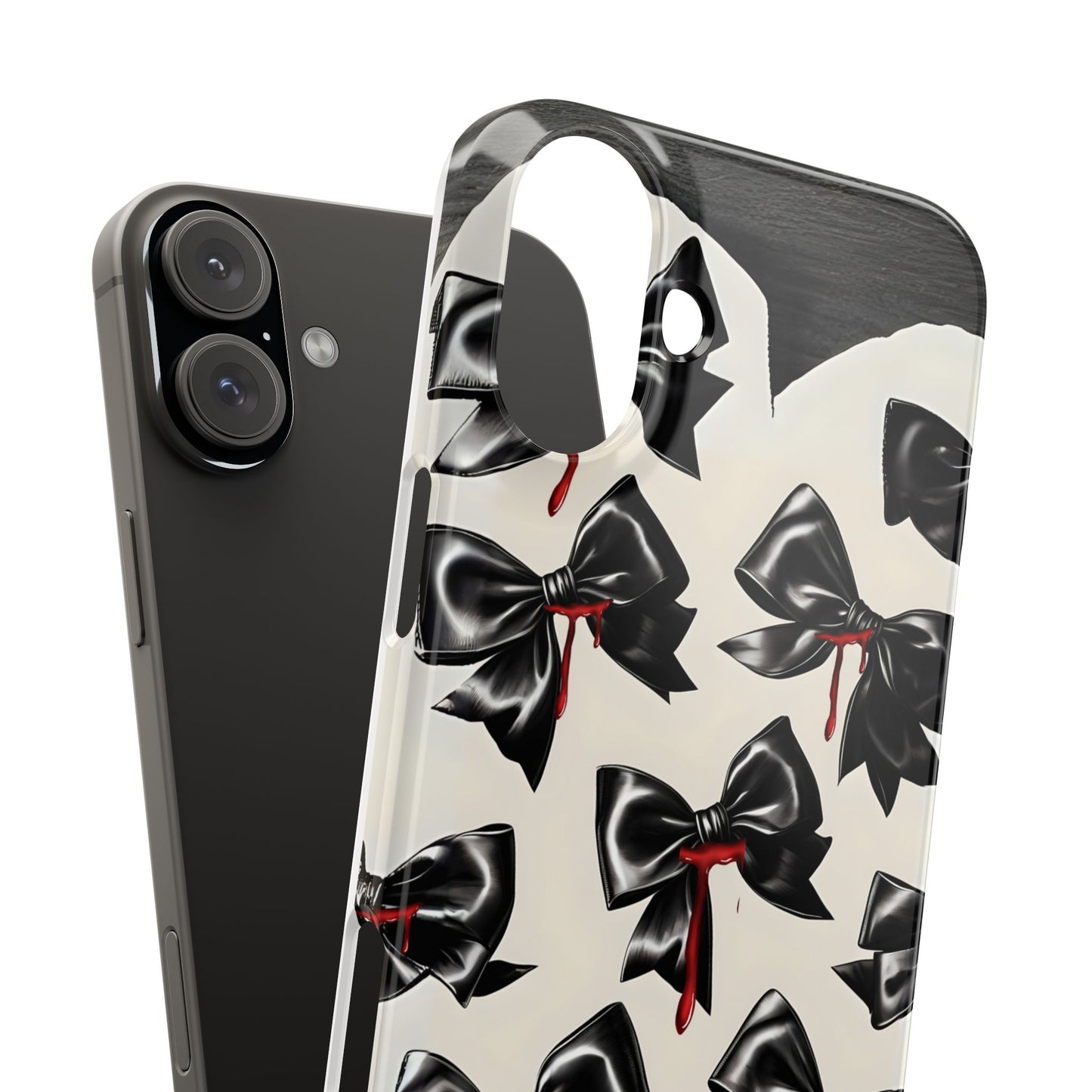 Spooky Halloween Slim Phone Case, Goth Coquette Aesthetic, Cute Horror Style, Perfect for Birthdays and Special Occasions
