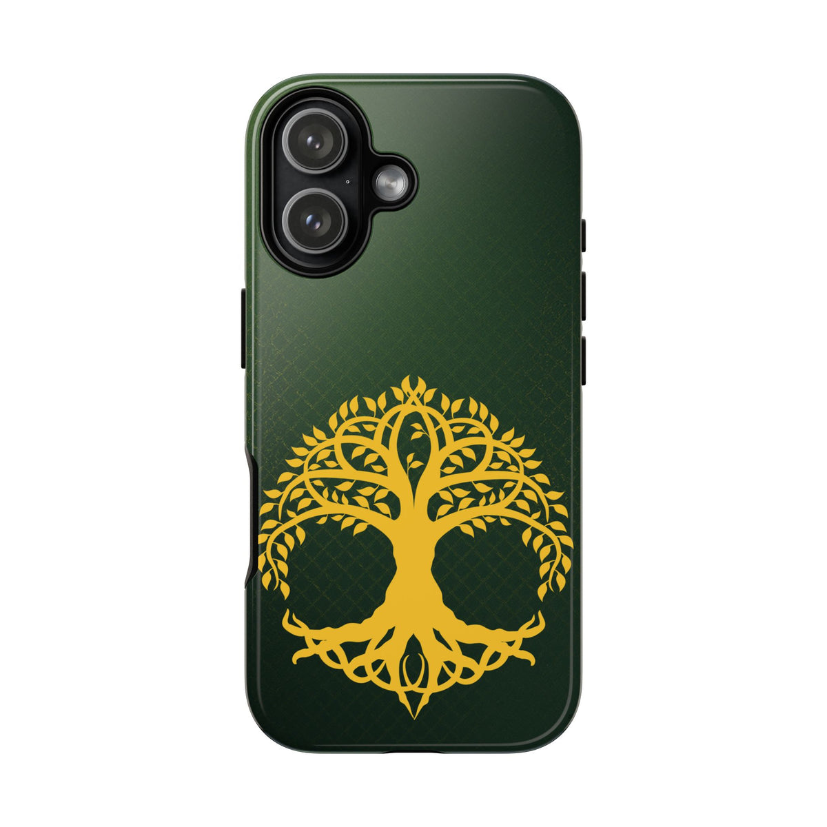 Celtic Tree of Life Tough Phone Case Emerald Gold Irish Symbol Cover iPhone 17 16 15 14 13 Galaxy Google