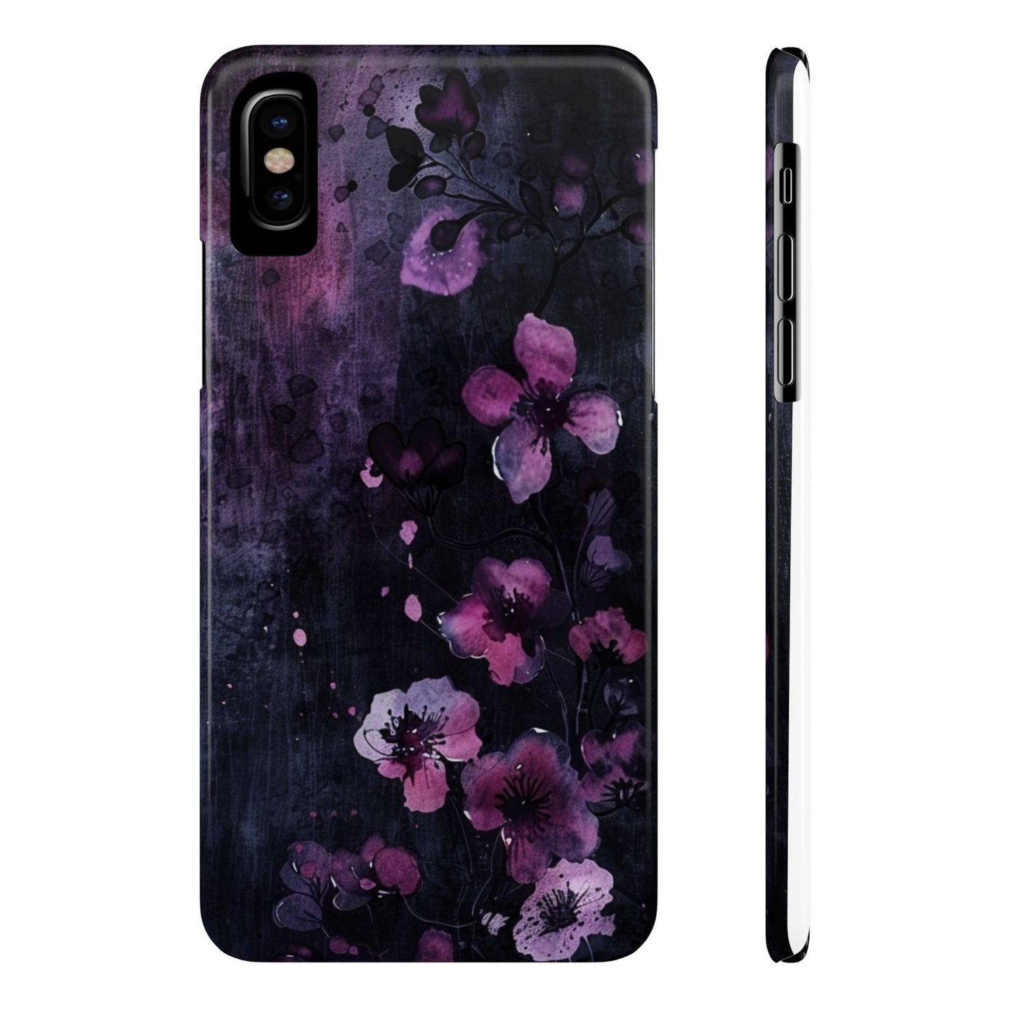 Elegant Floral Slim Phone Case - Perfect Gift for Her, Stylish iPhone Cover, Birthday Surprise, Spring Accessory, Cute Phone Protector