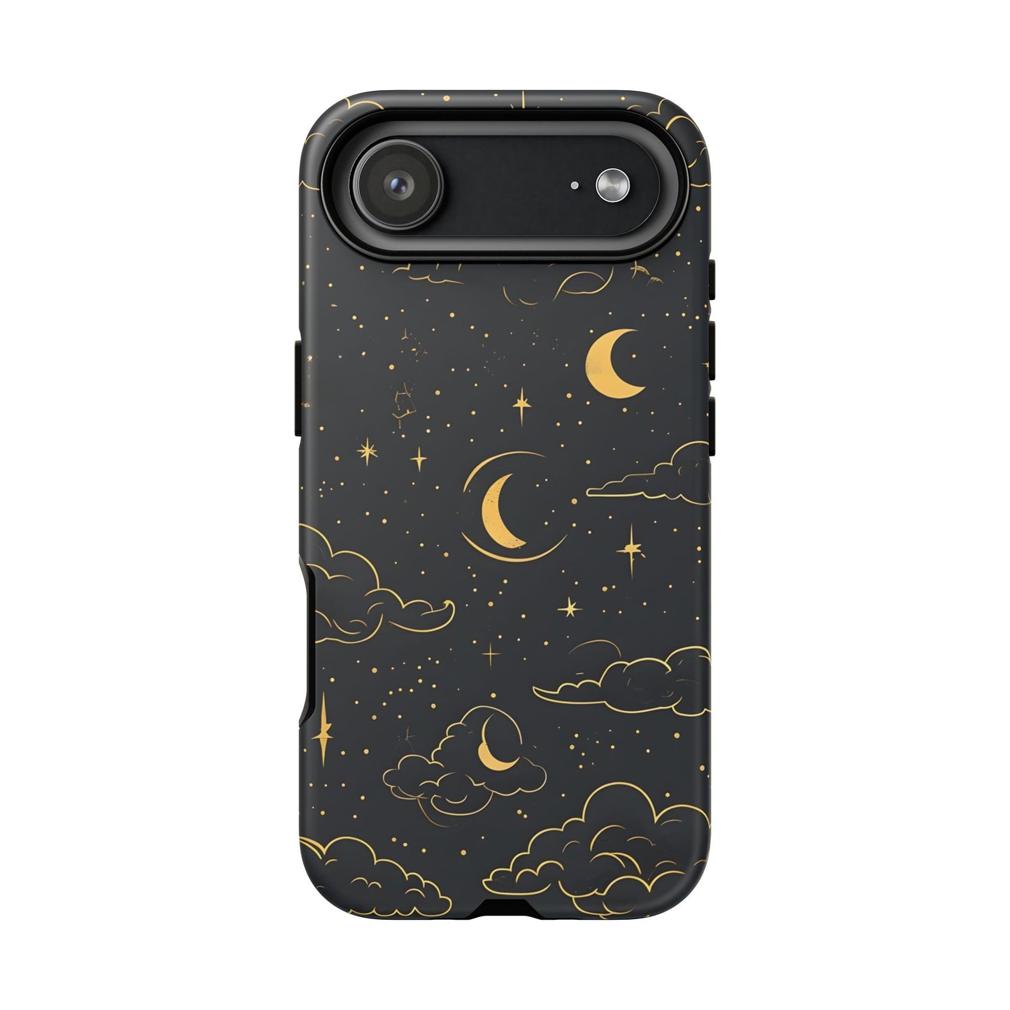 Celestial Tough Phone Case, Starry Night Design, Cozy Vibe, Gift for Space Lovers, Compatible with iPhone 17, 16, 15, 14, 13, Galaxy, Google