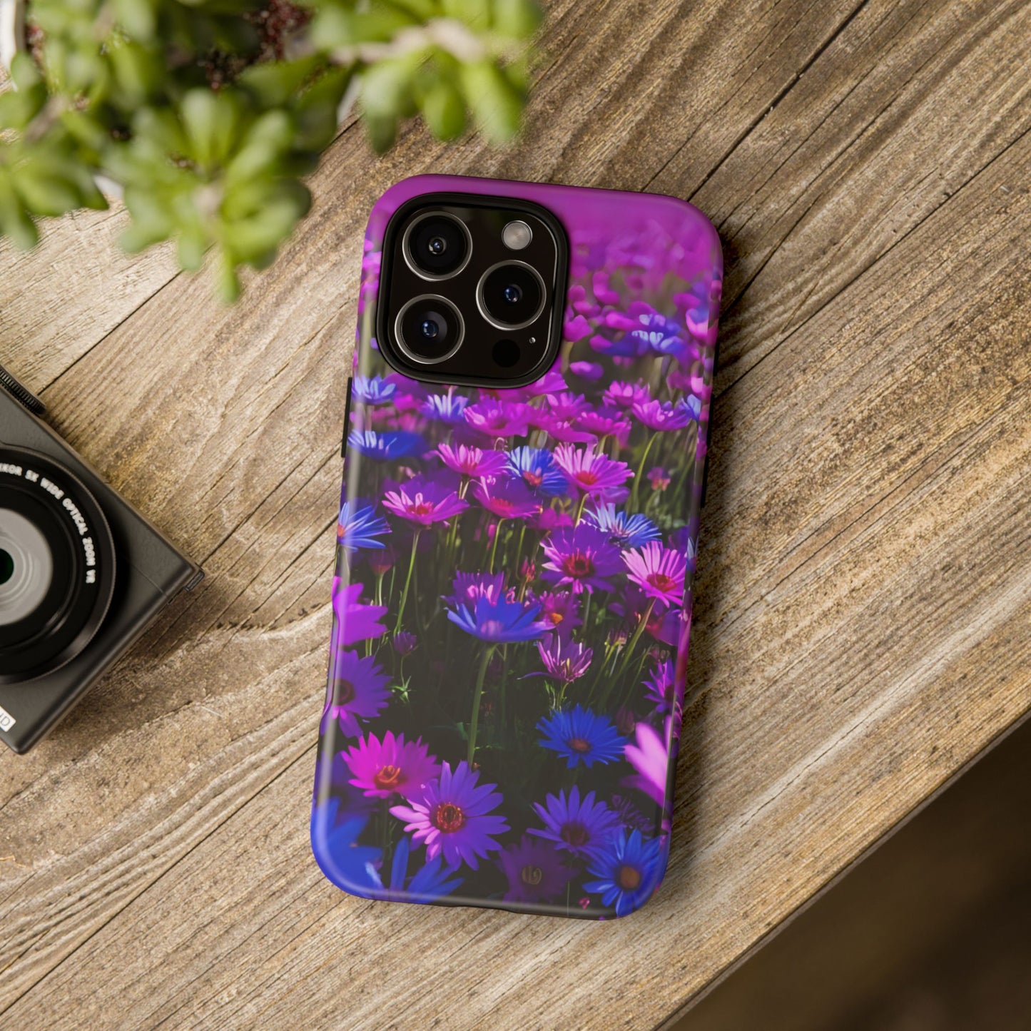 Wildflower Meadow Phone Case, Colorful Floral Garden Aesthetic, Vibrant Tough Phone Case, Compatible with iPhone, Galaxy, Google
