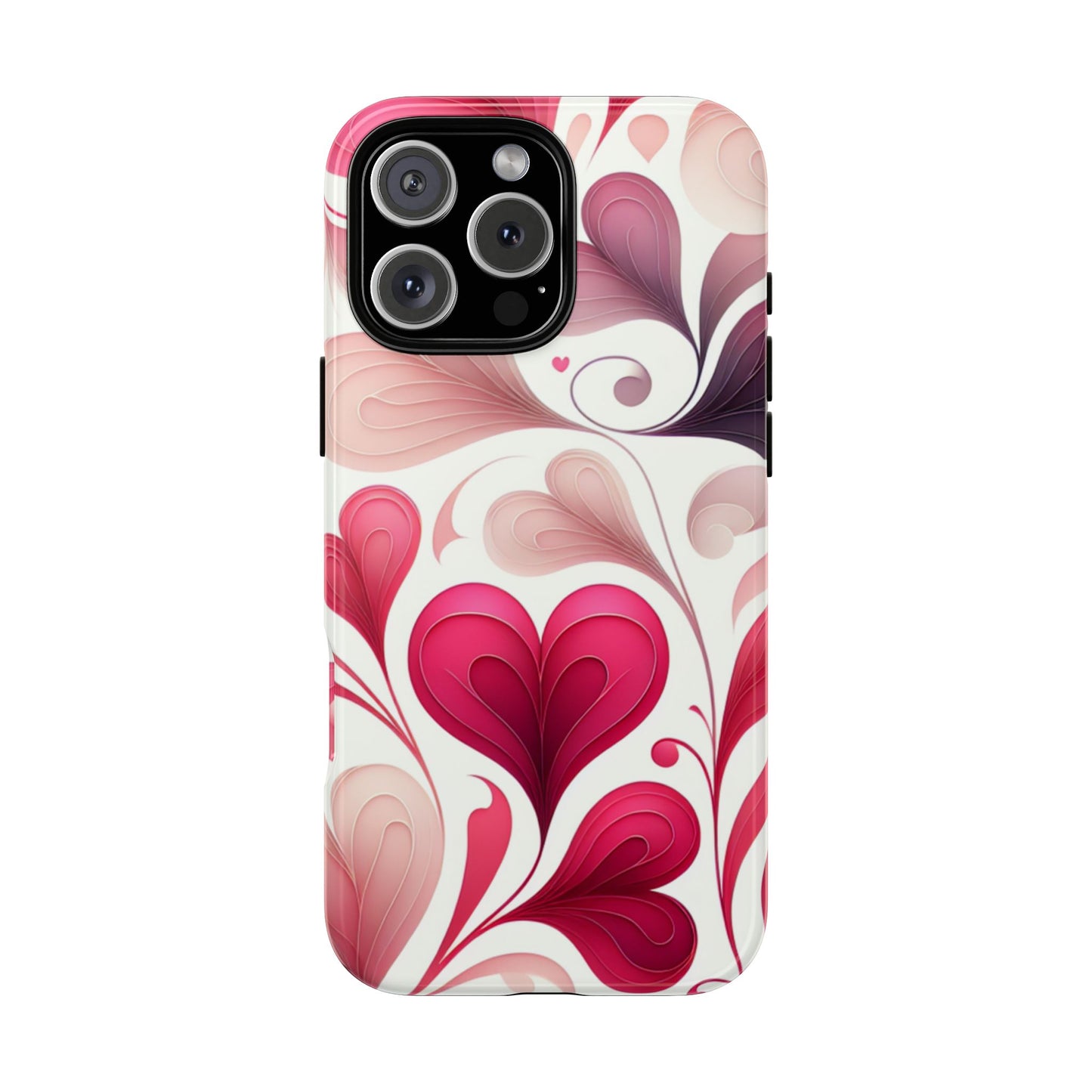 Coquette Romance Stained Glass Design Heart Case for iPhone 16 15 14 13 12 11 Pro Max & Samsung Galaxy - Cute Tough Romantic Gift for Her