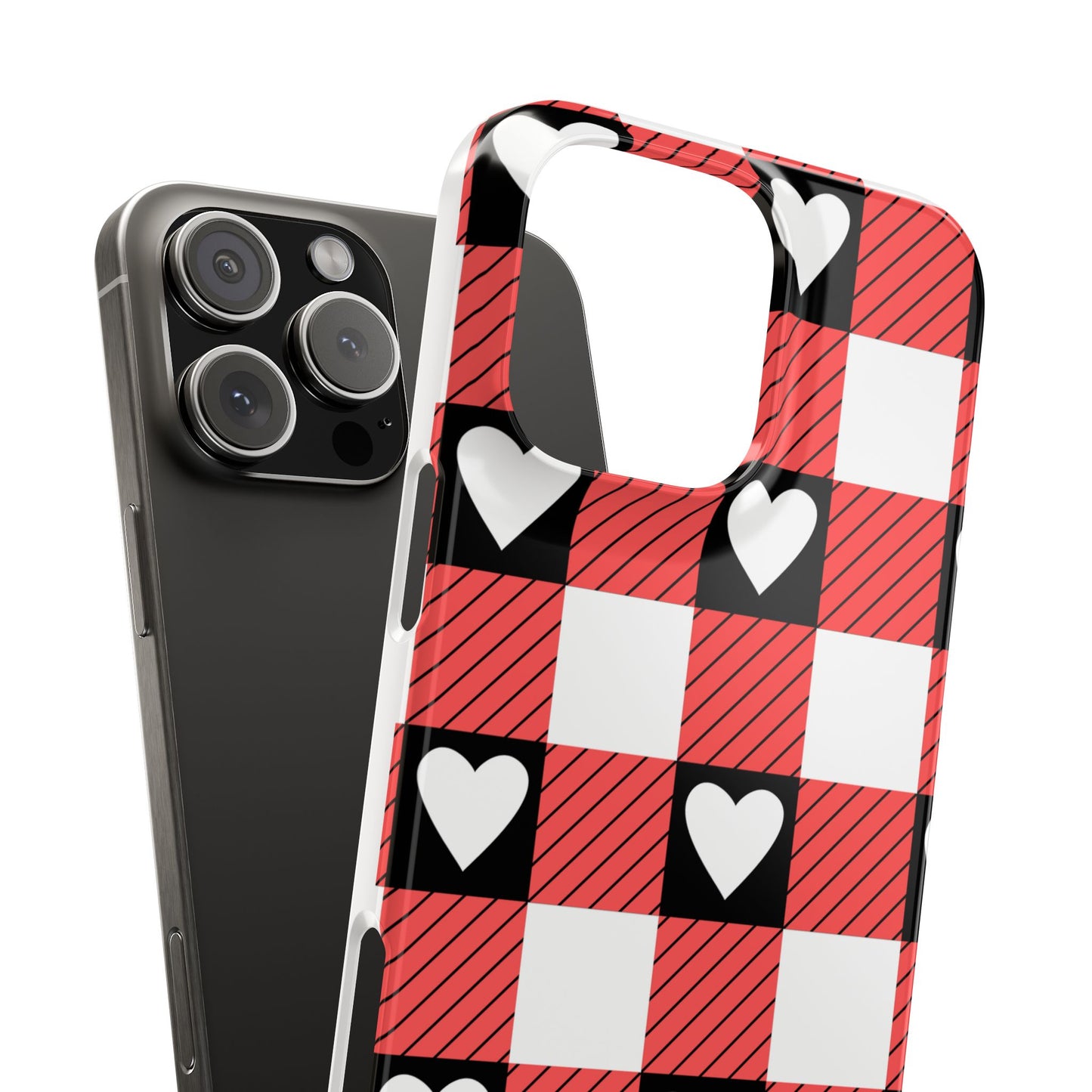 Alice in Wonderland Slim Phone Case, Queen of Hearts Phone Cover, Compatible with iPhone 17, 16, 15, 14, 13
