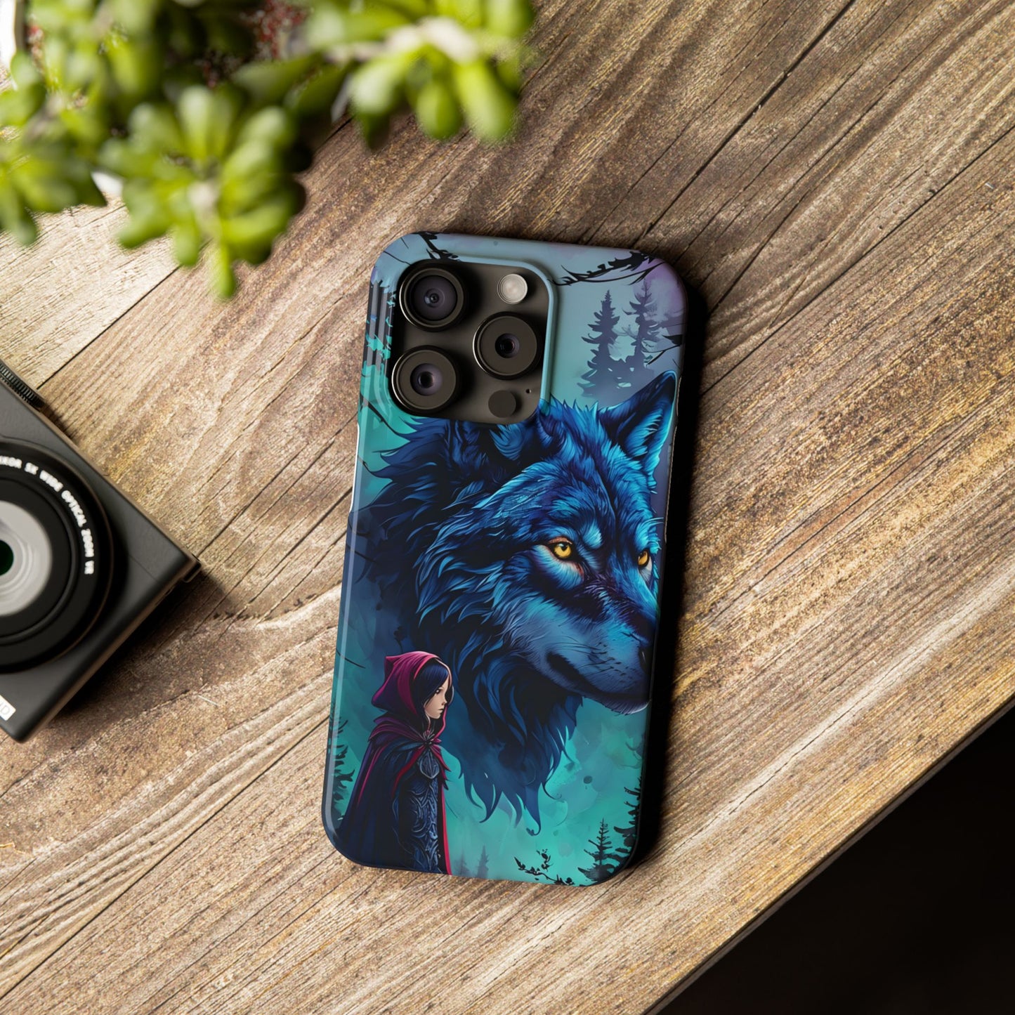 Enchanted Wolf Phone Case - Slim, Stylish Protection for Animal Lovers, Perfect for Gifts & Nature Enthusiasts, Unique Art Design