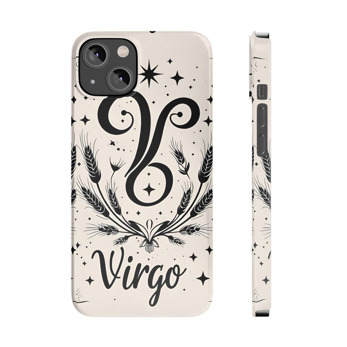 Virgo Zodiac Slim Phone Case, Astrology, Celestial Star Sign Cover, Compatible with iPhone 17, 16, 15, 14, 13, 12, 11