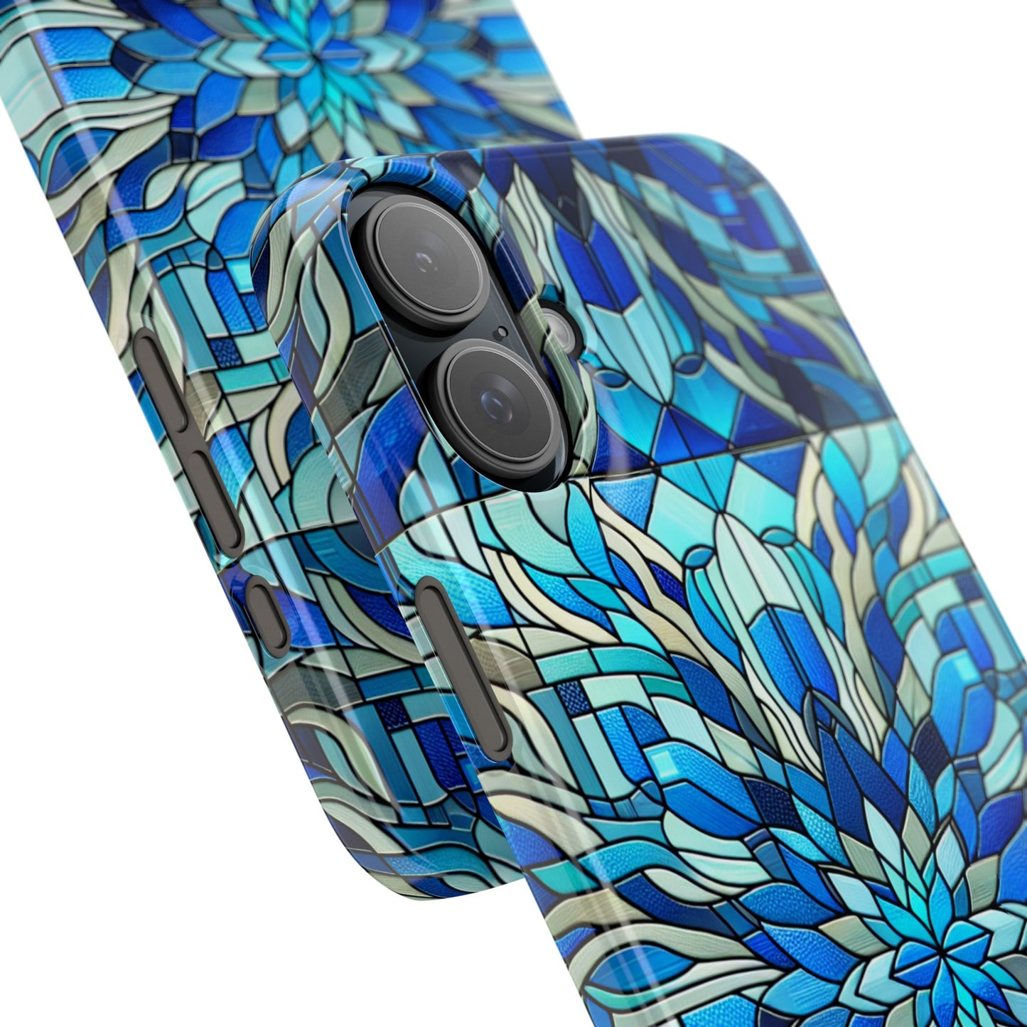 Stained Glass Slim Phone Cases, Floral Phone Covers, Unique Gifts, Artistic Phone Skins, Smartphone Accessories, Stylish Cases