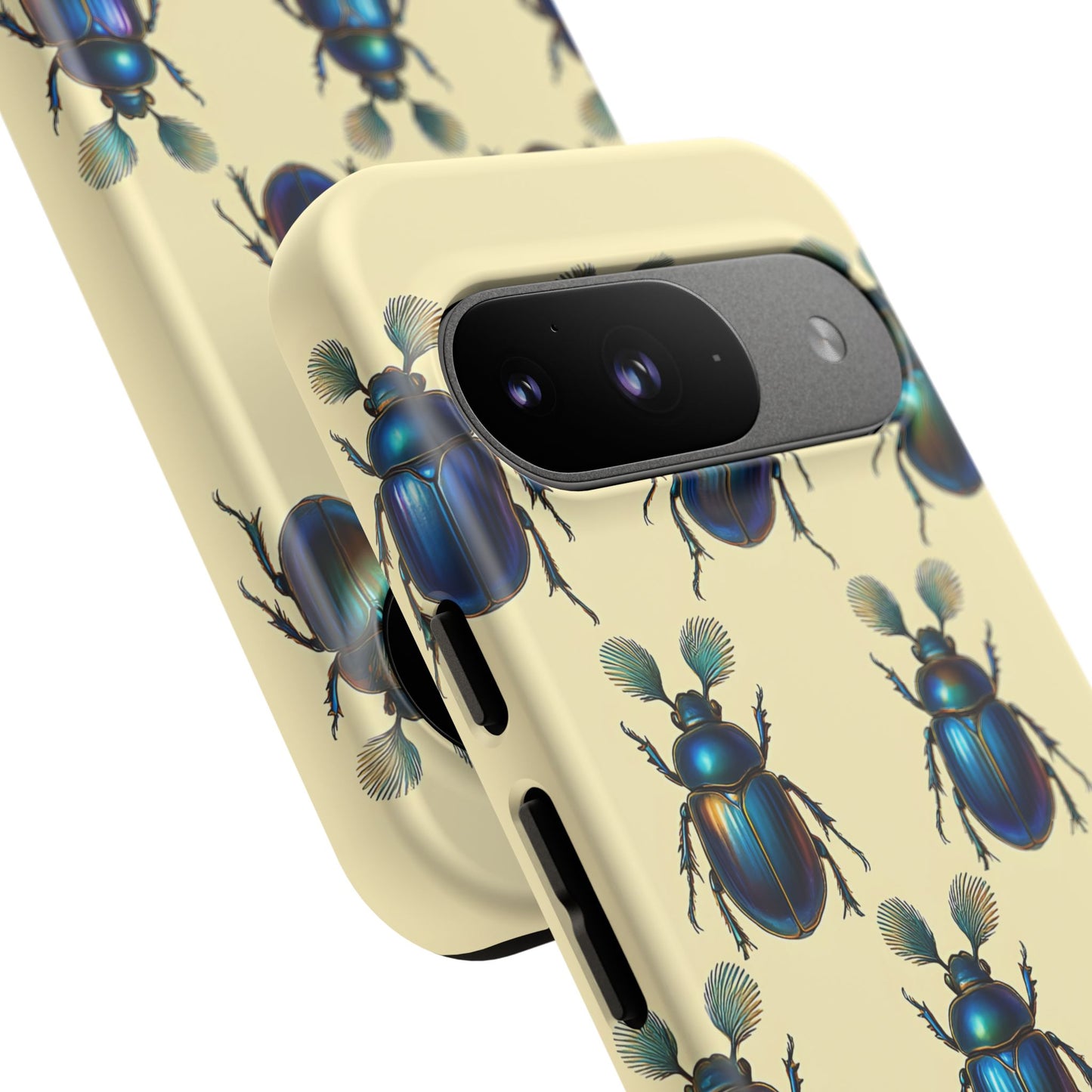 Beetle Tough Phone Case - Nature-Inspired Insect Art, Vintage Bug Pattern Design, Compatible with iPhone, Galaxy, and Google Phones